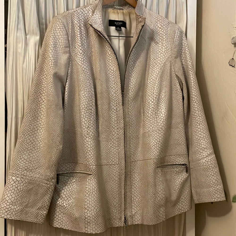 Alfani Women’s Genuine Leather Jacket